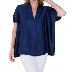 NEW SOFIA inez top in navy